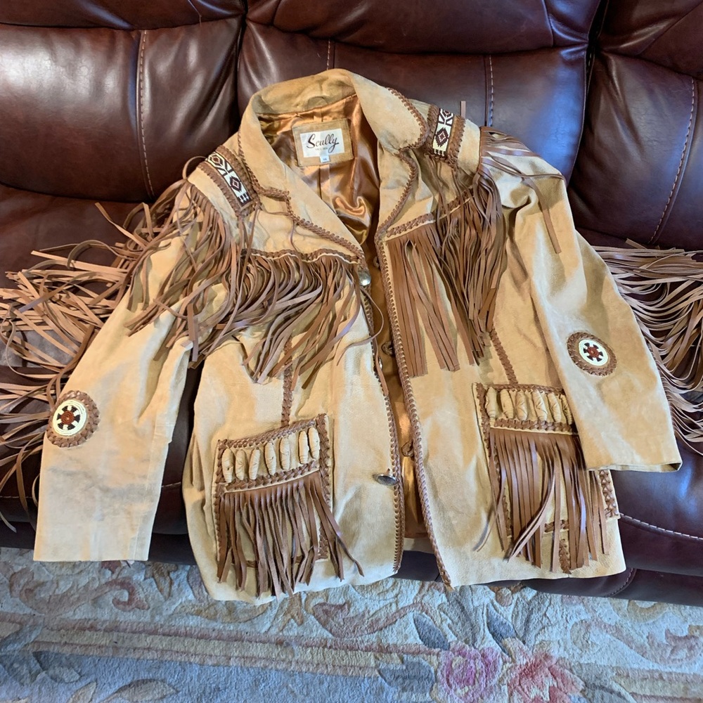 Men’s Fringed Suede Leather Coat